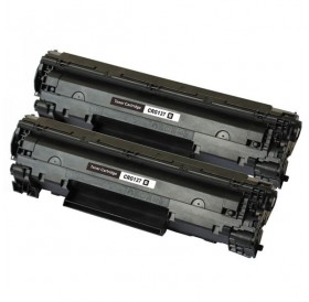 2pcs CRG137 2BL Toner Cartridges for Canon Black