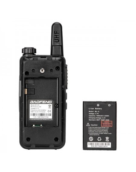 2pcs Baofeng BF-R5 FRS Walkie Talkie UHF 400-470Mhz Two Way Radio USB Charge