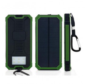 16000mAh Large Capacity Solar Power Mobile Power Bank Green