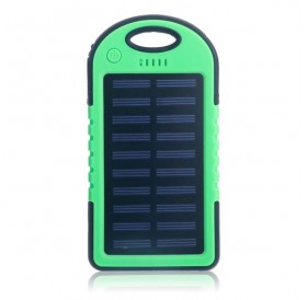 5000mAh Solar Power Bank Green